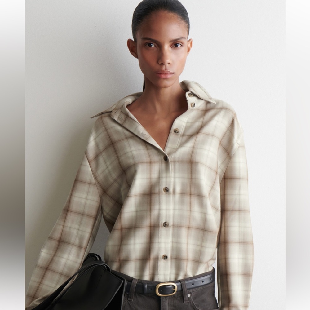 COS plaid Button-Up Shirt, 2